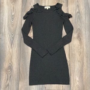 2/$20 Cold Shoulder Stretchy Sweater Dress Size M